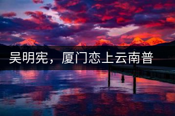 吳明憲，廈門戀上云南普洱茶