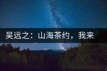 吳遠(yuǎn)之：山海茶約，我來(lái)因?yàn)槟阍? decoding=