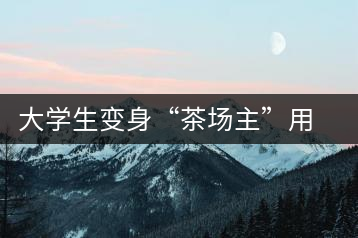 大學(xué)生變身“茶場(chǎng)主”用互聯(lián)網(wǎng)改寫(xiě)茶市格局