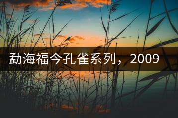 勐海福今孔雀系列，2009年尊享青餅