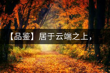 【品鑒】居于云端之上，把歲月“熟”透