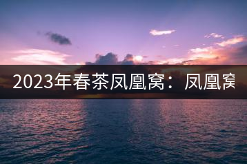 2023年春茶鳳凰窩：鳳凰窩（1號）20000-25000元／公斤；鳳凰窩（2號）2000-3000元／公斤；古樹：3000-5000元／公斤；鳳凰山混采古樹茶1000-2000元／公斤；鳳凰山精選古樹茶3000-5000元／公斤