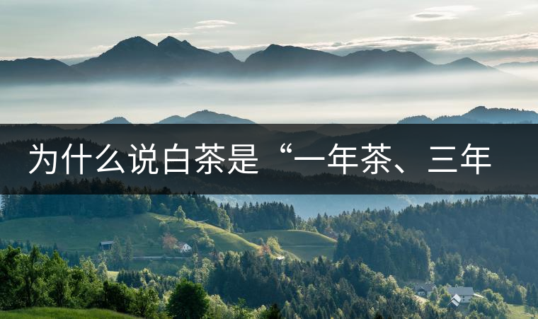 為什么說白茶是“一年茶、三年藥、七年寶”?為什么說白茶是“一年茶、三年藥、七年寶”？