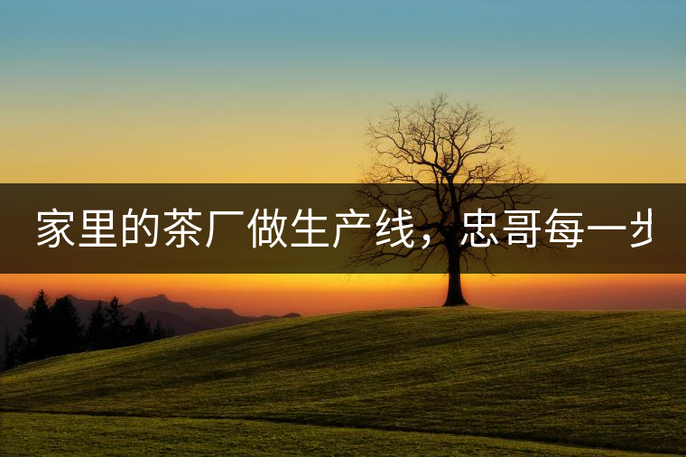 家里的茶廠做生產(chǎn)線，忠哥每一步都親自做，每個(gè)步驟...家里的茶廠做生產(chǎn)線，忠哥每一步都親自做，每個(gè)步驟都非常嚴(yán)謹(jǐn)！