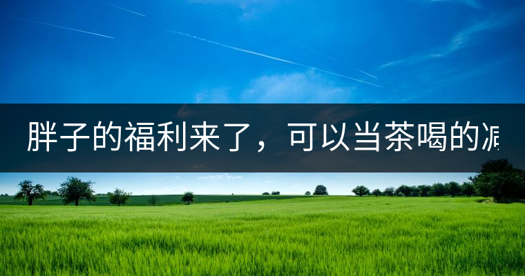 胖子的福利來了，可以當茶喝的減肥偏方(附:準確配方)