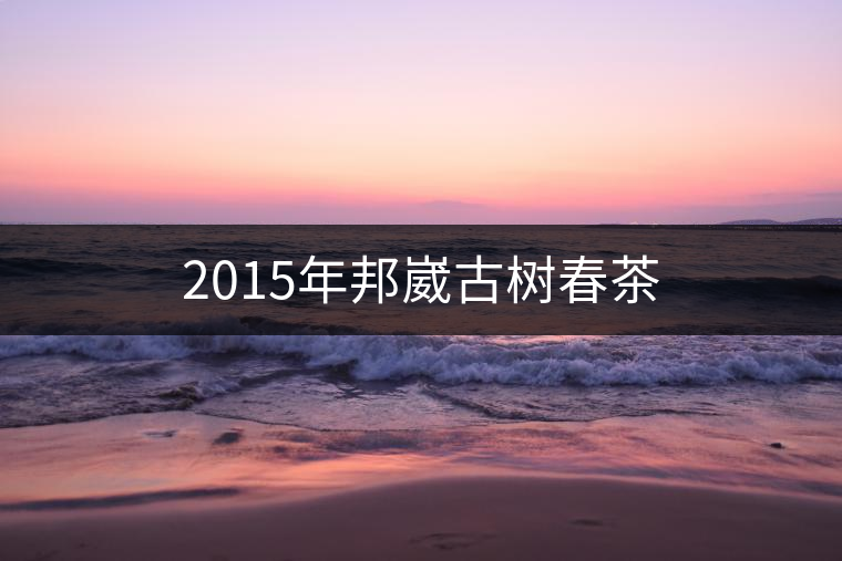 2015年邦崴古樹(shù)春茶 2015年邦崴古樹(shù)春茶