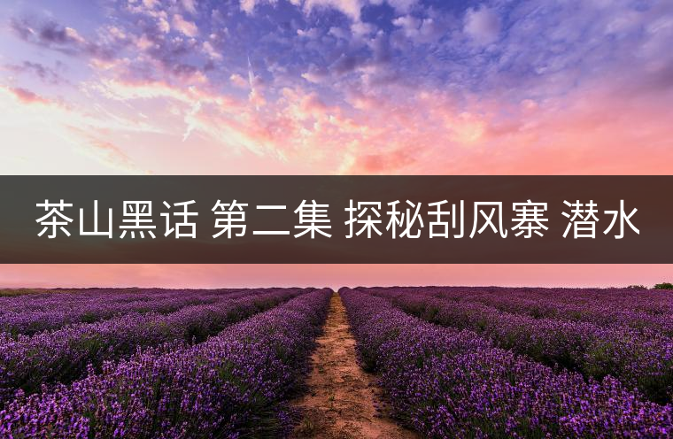 茶山黑話 第二集 探秘刮風(fēng)寨 潛水打魚 野菜充饑 你向往嗎？