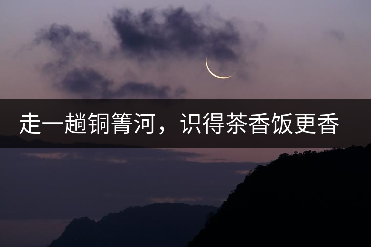 走一趟銅箐河，識得茶香飯更香走一趟銅箐河，識得茶香飯更香
