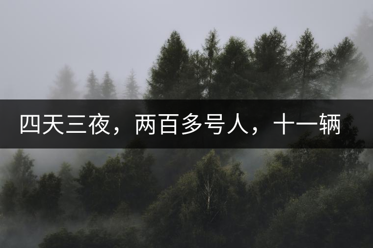 四天三夜，兩百多號人，十一輛中巴車，歲月知味易武茶山行活動