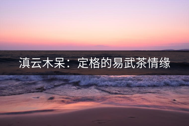 滇云木呆：定格的易武茶情緣