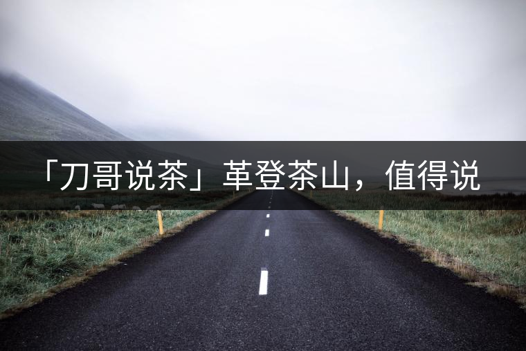 「刀哥說茶」革登茶山，值得說道的那些事