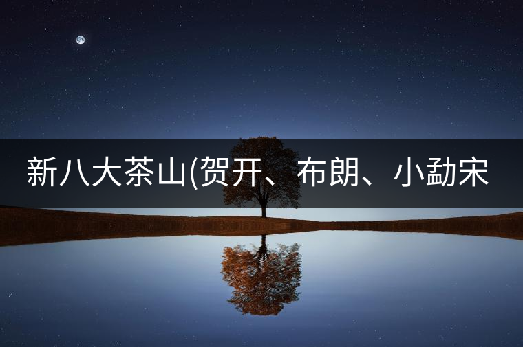 新八大茶山(賀開、布朗、小勐宋、巴達(dá))講解二新八大茶山（賀開、布朗、小勐宋、巴達(dá)）講解二