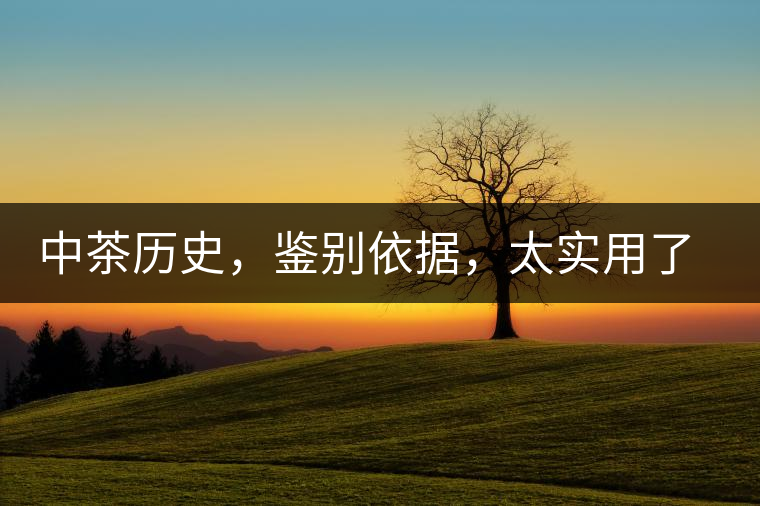 中茶歷史，鑒別依據，太實用了中茶歷史，鑒別依據，太實用了