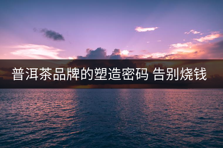 普洱茶品牌的塑造密碼 告別燒錢打廣告時(shí)代 普洱茶品牌的塑造密碼 告別燒錢打廣告時(shí)代