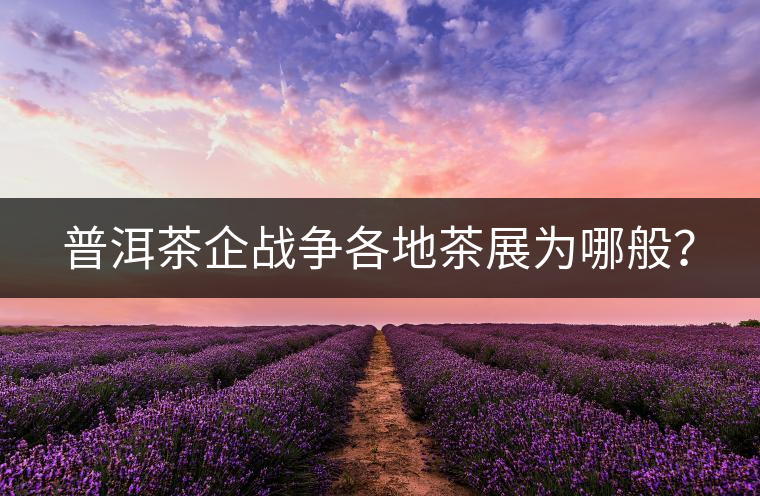 普洱茶企戰(zhàn)爭(zhēng)各地茶展為哪般？