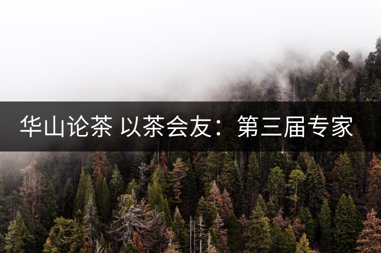 華山論茶 以茶會(huì)友：第三屆專家評(píng)茶會(huì)