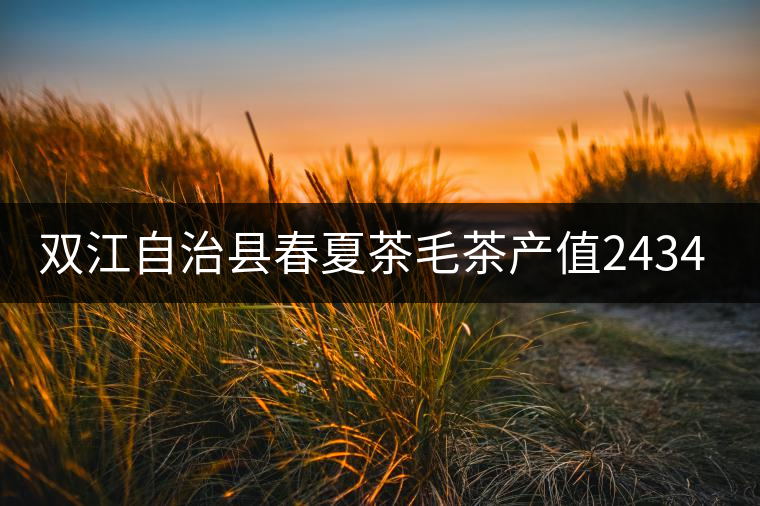 雙江自治縣春夏茶毛茶產(chǎn)值243465.12萬元，平均價穩(wěn)居全市版首