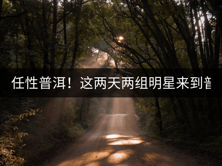 任性普洱！這兩天兩組明星來到普洱！