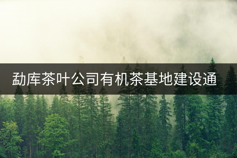 勐庫(kù)茶葉公司有機(jī)茶基地建設(shè)通過(guò)市級(jí)鑒定