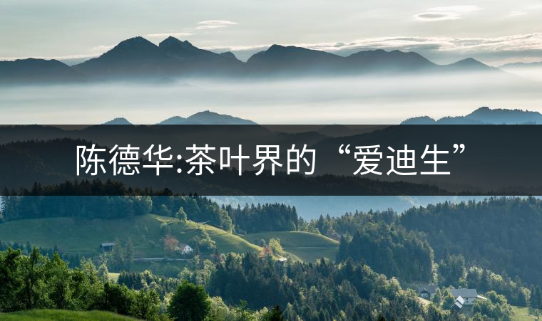 陳德華:茶葉界的“愛迪生” 陳德華:茶葉界的“愛迪生”