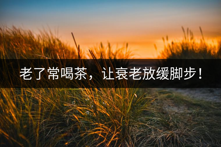 老了常喝茶，讓衰老放緩腳步！