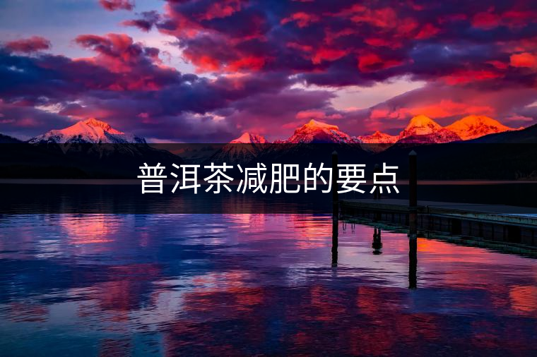 普洱茶減肥的要點 普洱茶減肥的要點