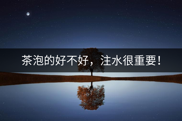 茶泡的好不好，注水很重要！