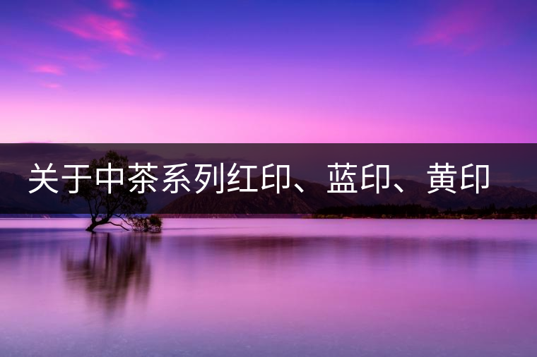 關于中茶系列紅印、藍印、黃印的解釋