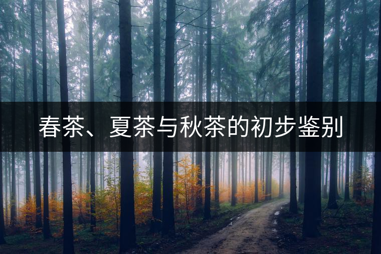 春茶、夏茶與秋茶的初步鑒別