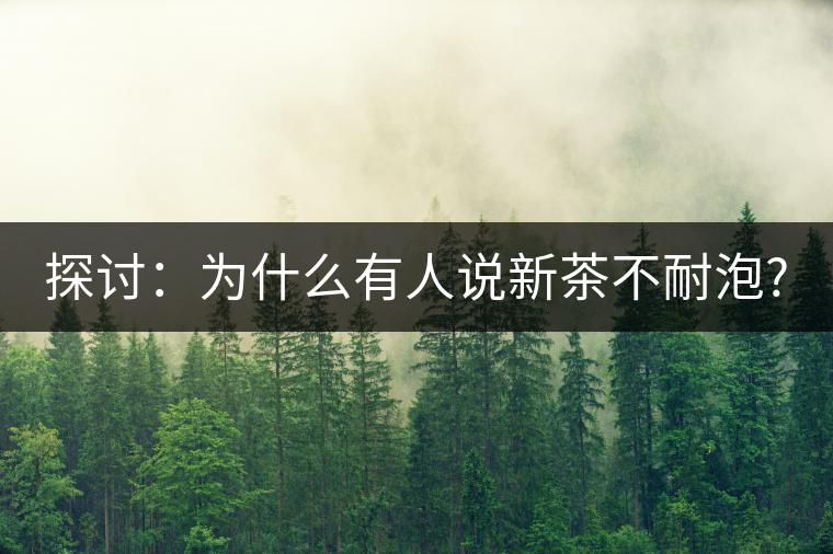 探討：為什么有人說(shuō)新茶不耐泡?