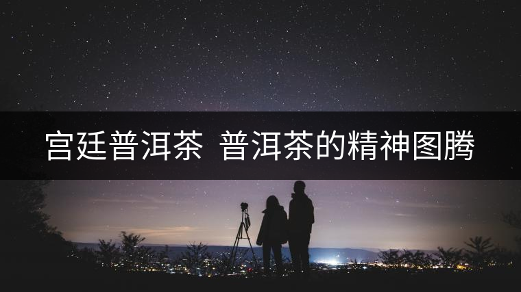 宮廷普洱茶  普洱茶的精神圖騰