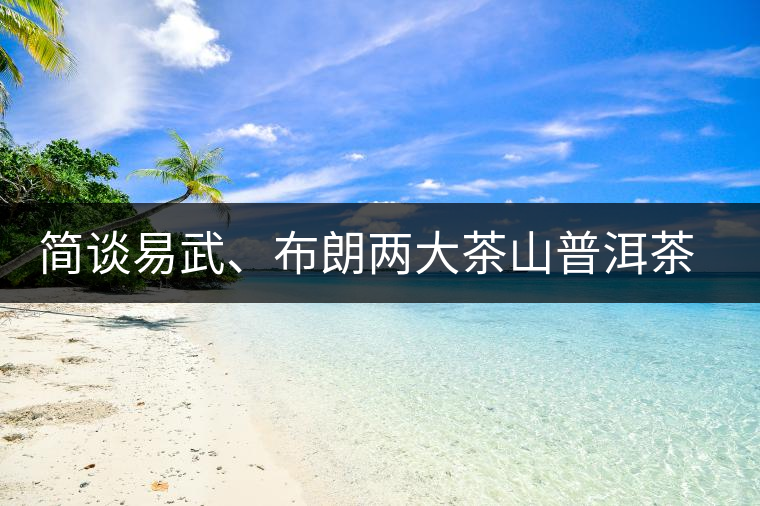 簡談易武、布朗兩大茶山普洱茶風(fēng)格