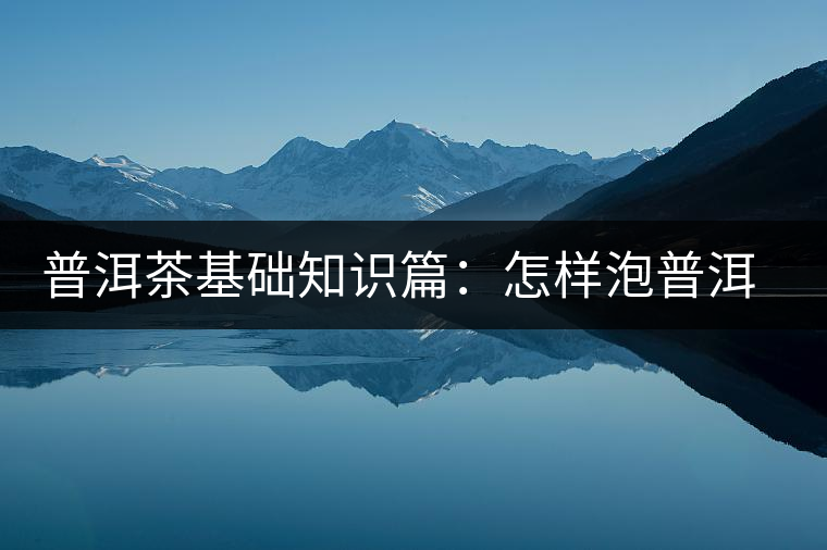 普洱茶基礎(chǔ)知識篇：怎樣泡普洱茶才會更好喝？