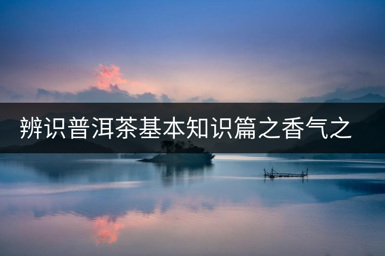 辨識普洱茶基本知識篇之香氣之辨