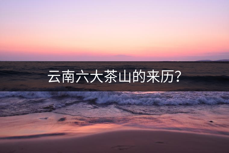 云南六大茶山的來歷？