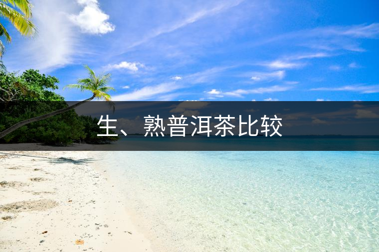 生、熟普洱茶比較