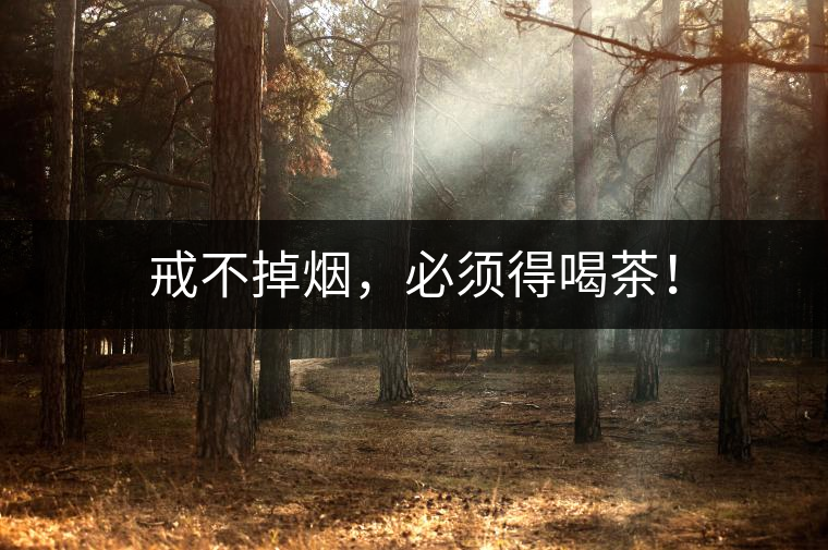 戒不掉煙，必須得喝茶！
