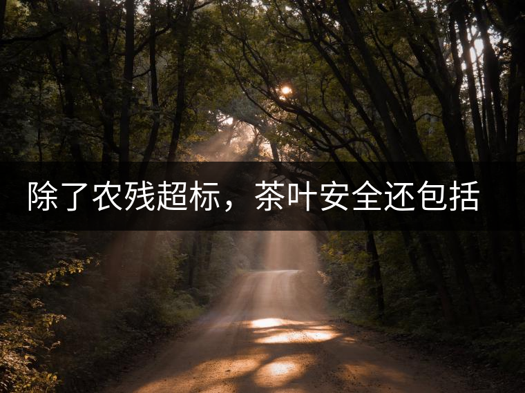 除了農(nóng)殘超標，茶葉安全還包括哪些方面？