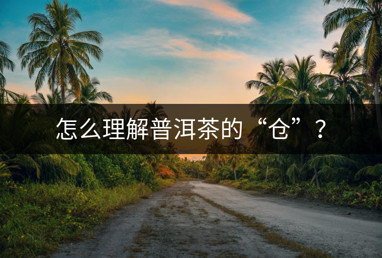 怎么理解普洱茶的“倉”？