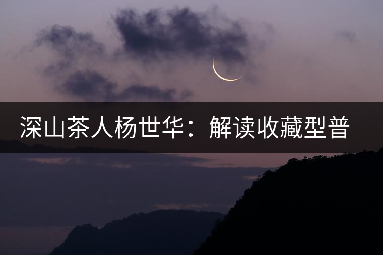 深山茶人楊世華：解讀收藏型普洱的消耗與循環(huán)