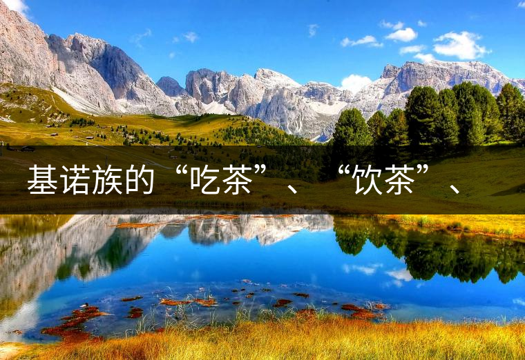 基諾族的“吃茶”、“飲茶”、“喝茶”與“敬茶”