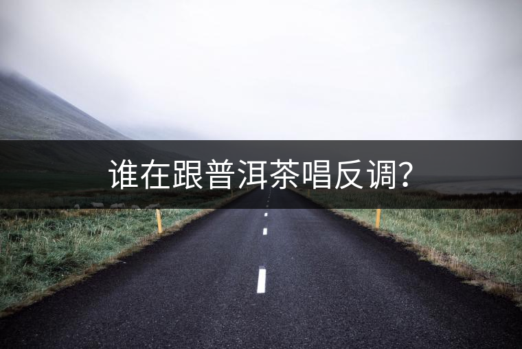 誰在跟普洱茶唱反調(diào)？