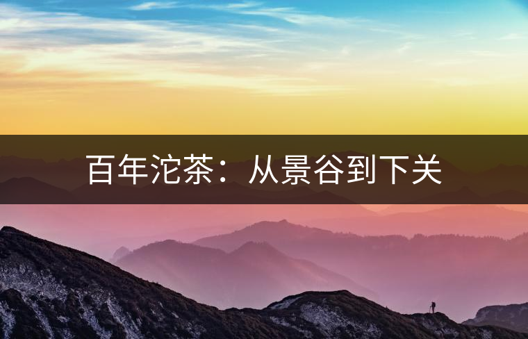 百年沱茶：從景谷到下關