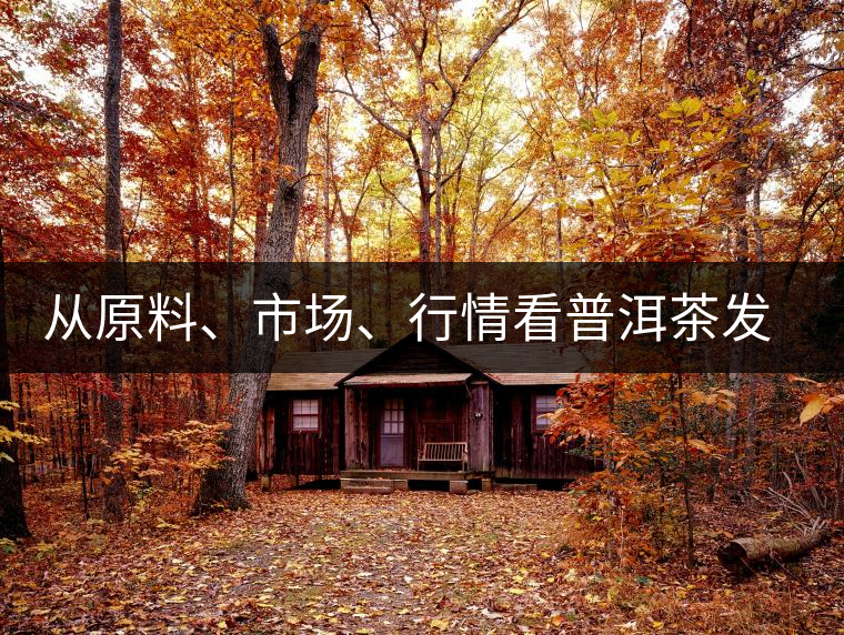 從原料、市場、行情看普洱茶發(fā)展大勢