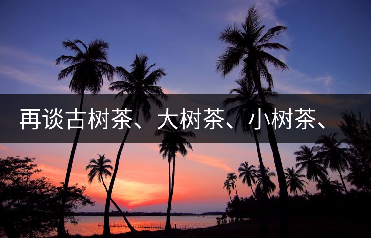 再談古樹茶、大樹茶、小樹茶、臺(tái)樹茶…