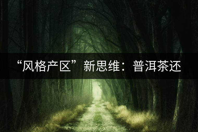 “風格產(chǎn)區(qū)”新思維：普洱茶還有無必要再區(qū)分山頭？