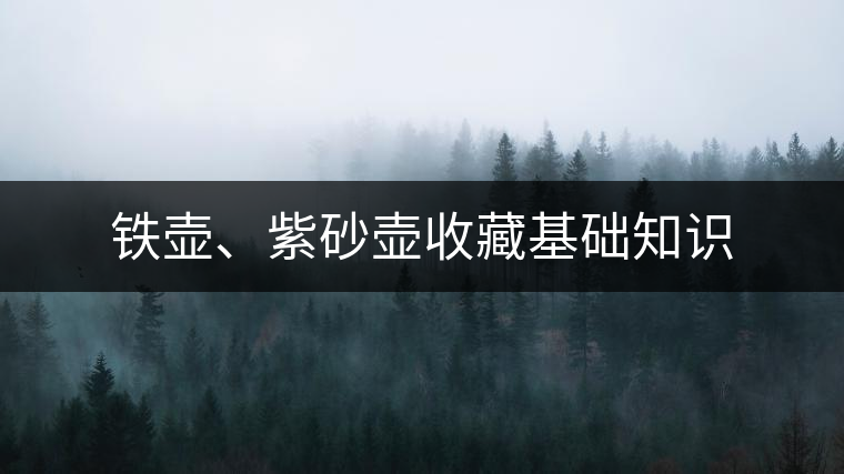鐵壺、紫砂壺收藏基礎知識
