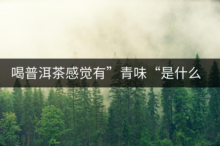 喝普洱茶感覺有”青味“是什么原因？