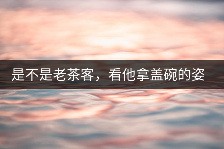 是不是老茶客，看他拿蓋碗的姿勢(shì)就知道