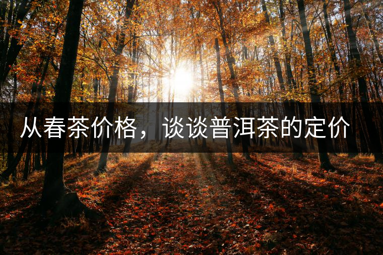 從春茶價(jià)格，談?wù)勂斩璧亩▋r(jià)權(quán)